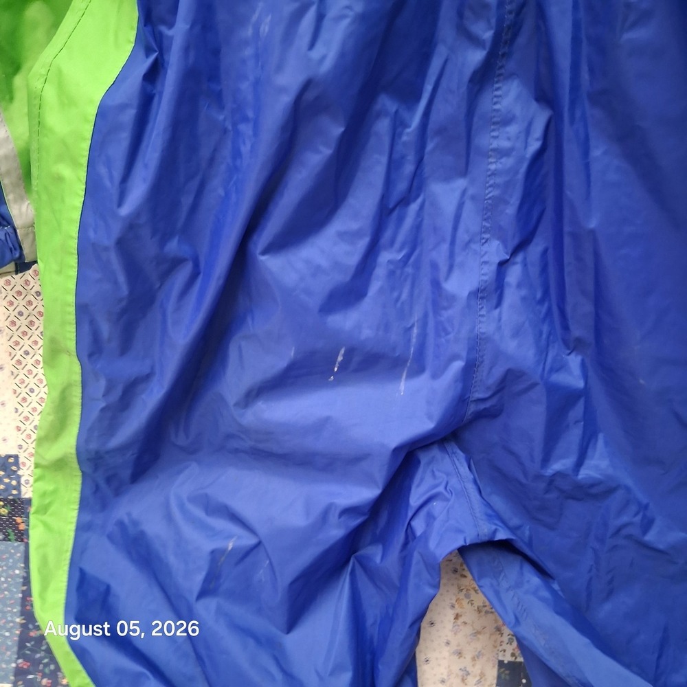 Vintage 1995 Teknic Tornado Motorcycle Rain Suit Mens Large Green Blue One Piece - Picture 11 of 15